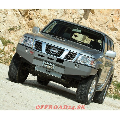 ASFIR FRONT ATL BUMPER (integral support winch)  Nissan Patrol GR Y-61 from 02″ to 06″
