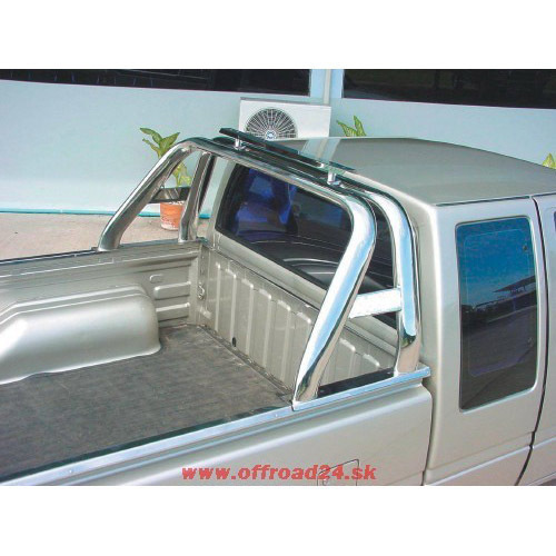 BullFace Stainless steel ROLL BAR (Oval, simple, mirror polished) Ford Ranger / Mazda B2500 (1998 – 2007)