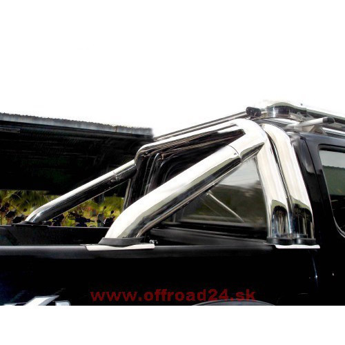 BullFace Stainless steel ROLL BAR (Oval, double, mirror polished) Ford Ranger / Mazda BT50 (2007»)