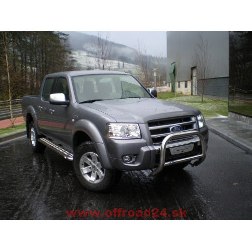 BullFace BIG BAR Ford Ranger (2007») DoubleCab (Stainless steel, Ø63mm, low, with tube crossbeam, only for model “Limited”)