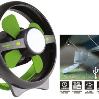 IRONMAN4X4 Rechargeable Tent Fan with LED light